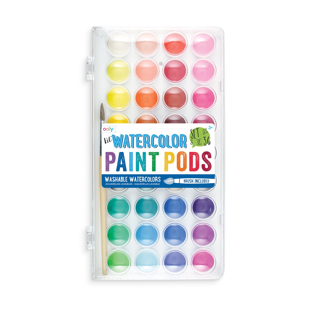 Ooly Lil Watercolour Paint Pods & Brush