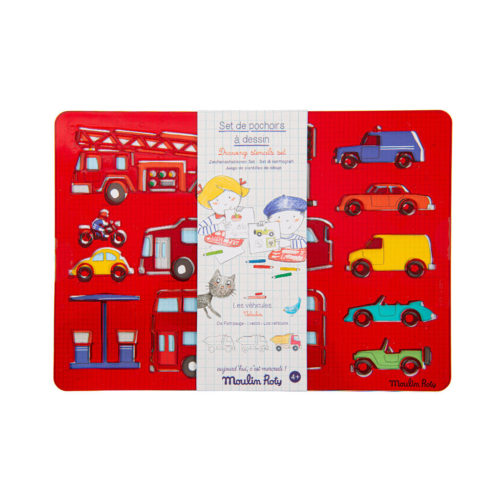 Moulin Roty Stencil Set (Vehicle)