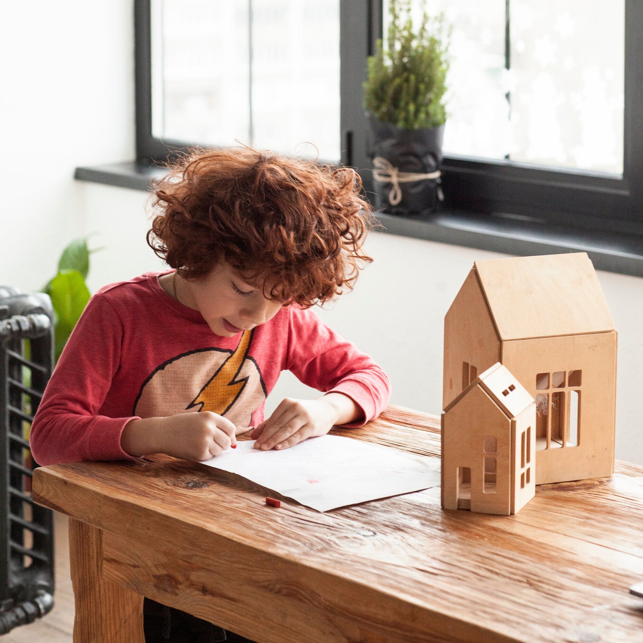 Babai Magnetic Wooden House (Natural)
