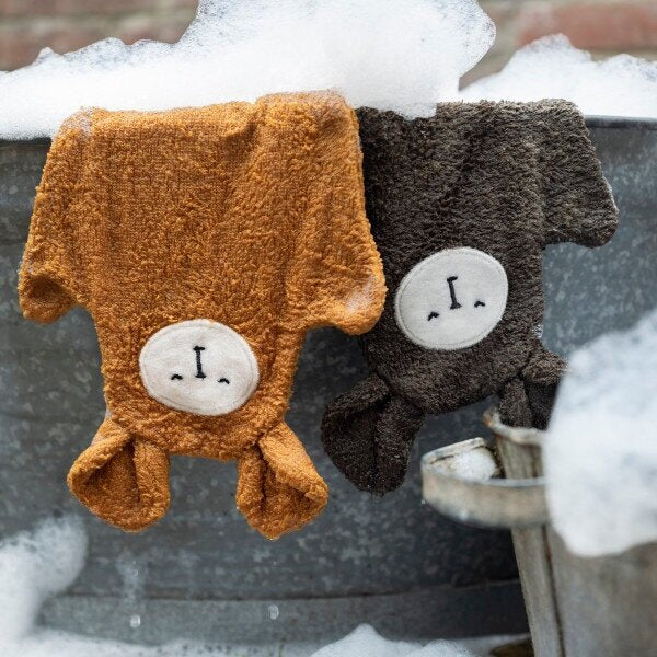 Fabelab Bath Mitts - Bear