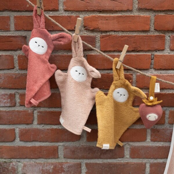 Fabelab Bath Mitts - Bunny