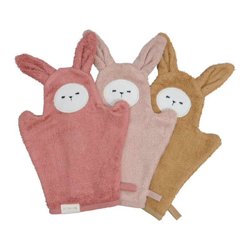 Fabelab Bath Mitts - Bunny