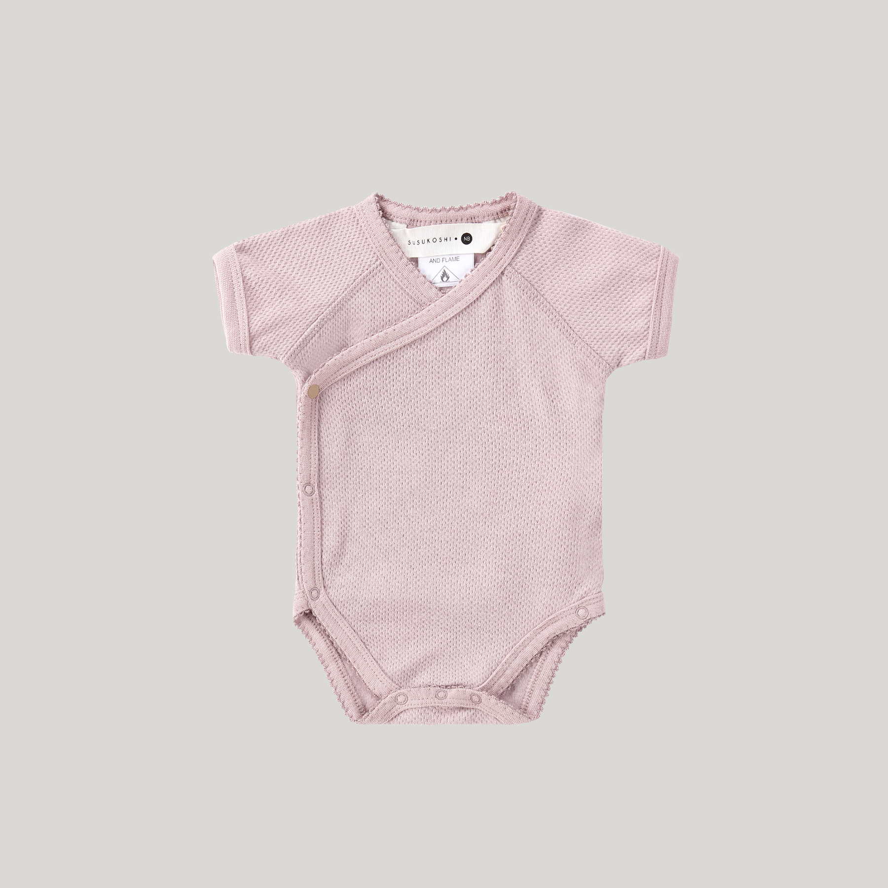 Susukoshi Organic Kimono Bodysuit S/S