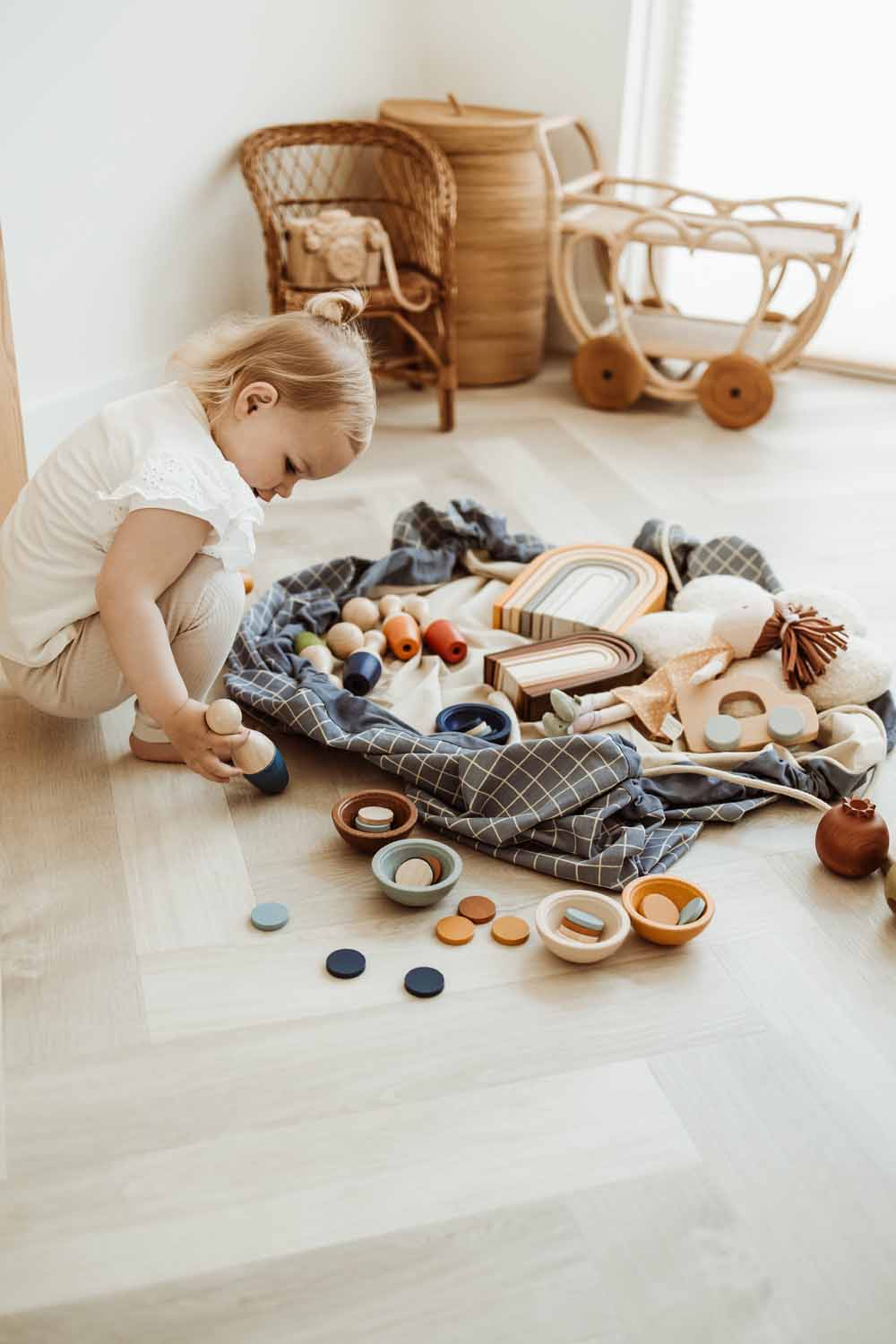 Play & Go Organic Grid Storage Bag