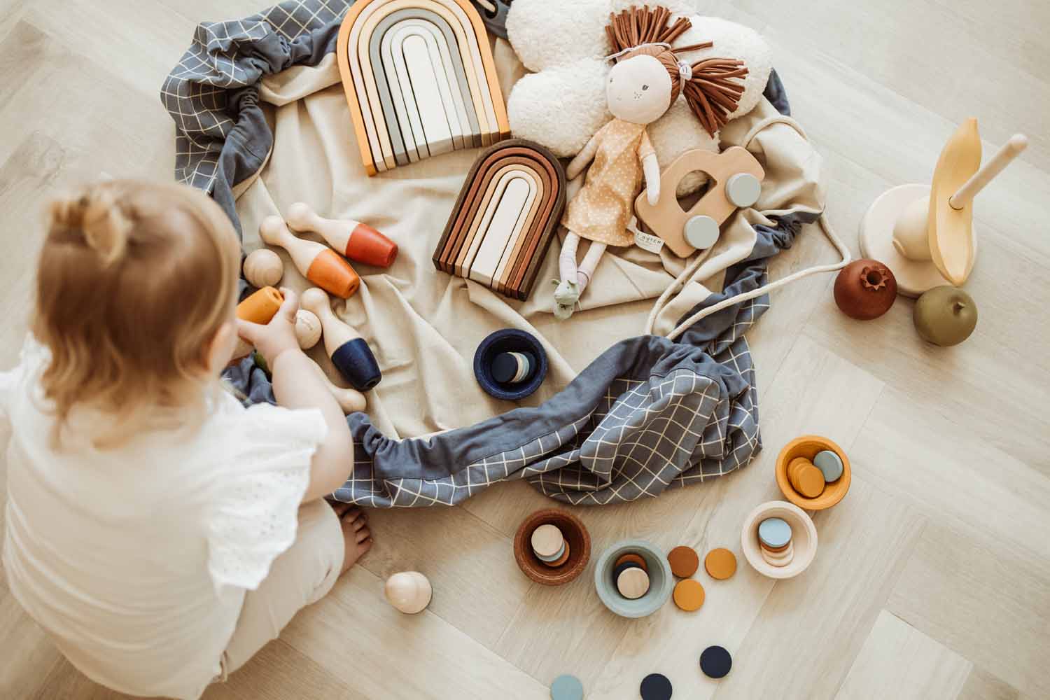 Play & Go Organic Grid Storage Bag