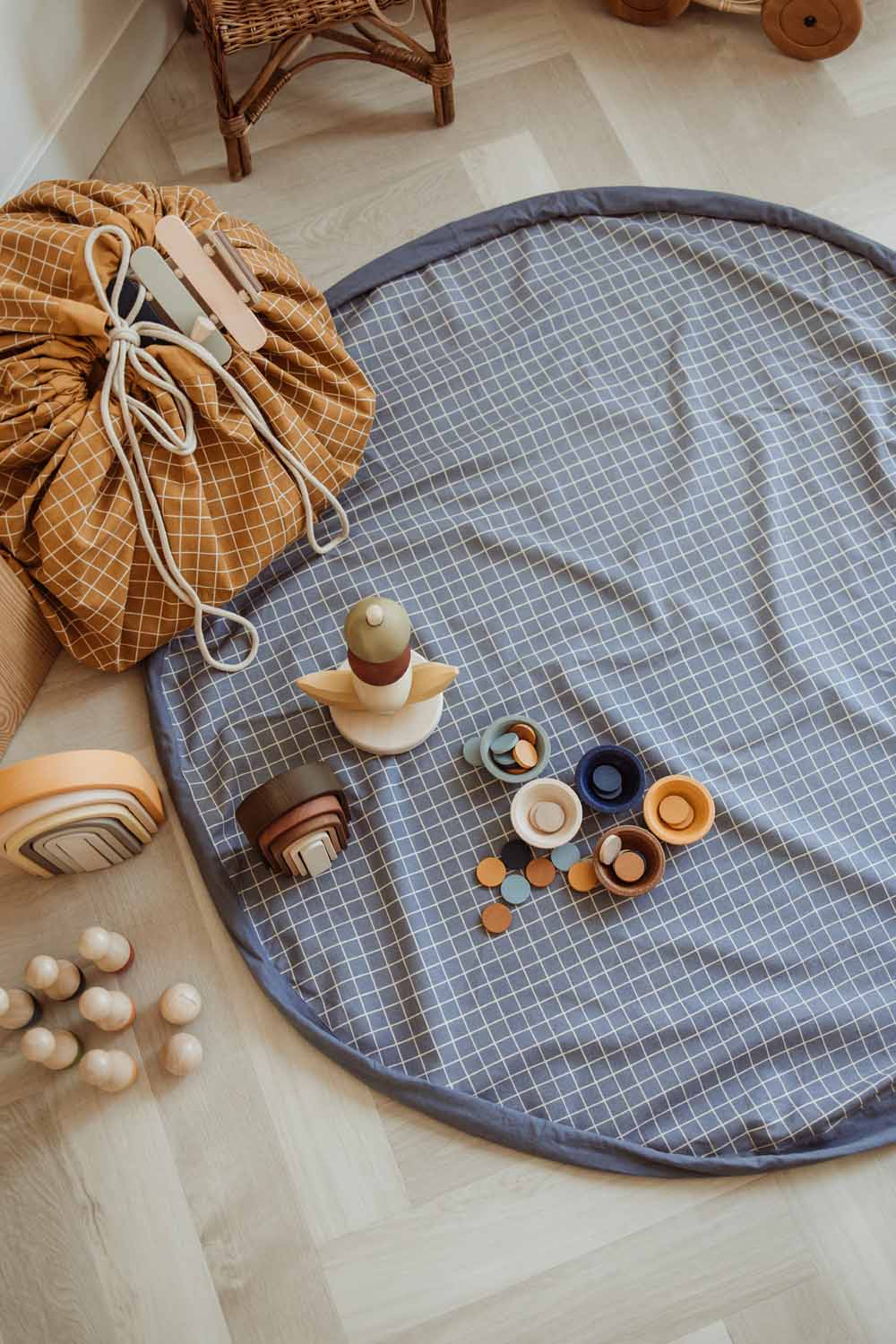 Play & Go Organic Grid Storage Bag