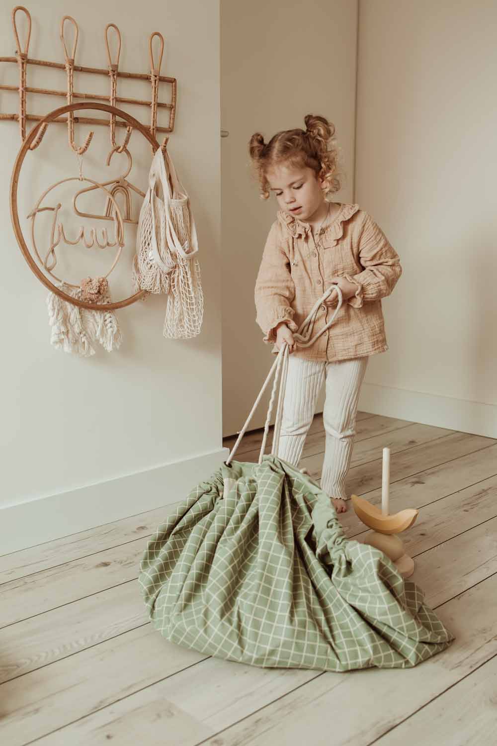 Play & Go Organic Grid Storage Bag