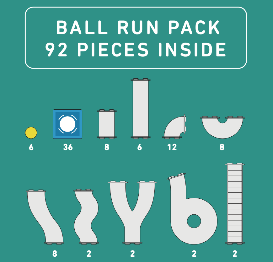 Connetix Ball Run Pack (92 pc) *Ships from 22 Sep*
