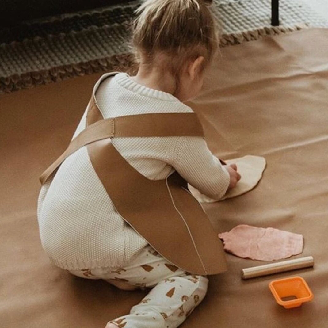 Vegan Leather Play Apron