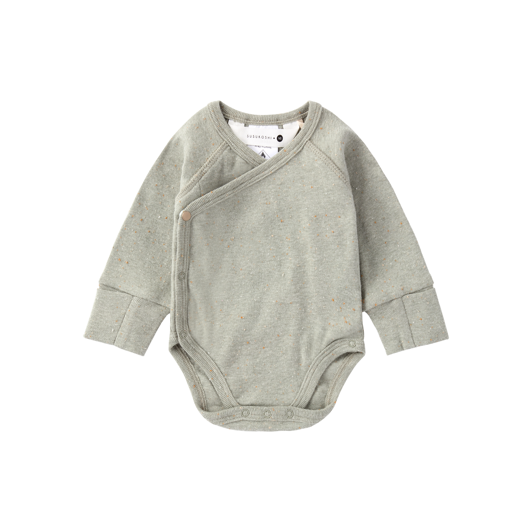 Susukoshi Organic Kimono Bodysuit L/S