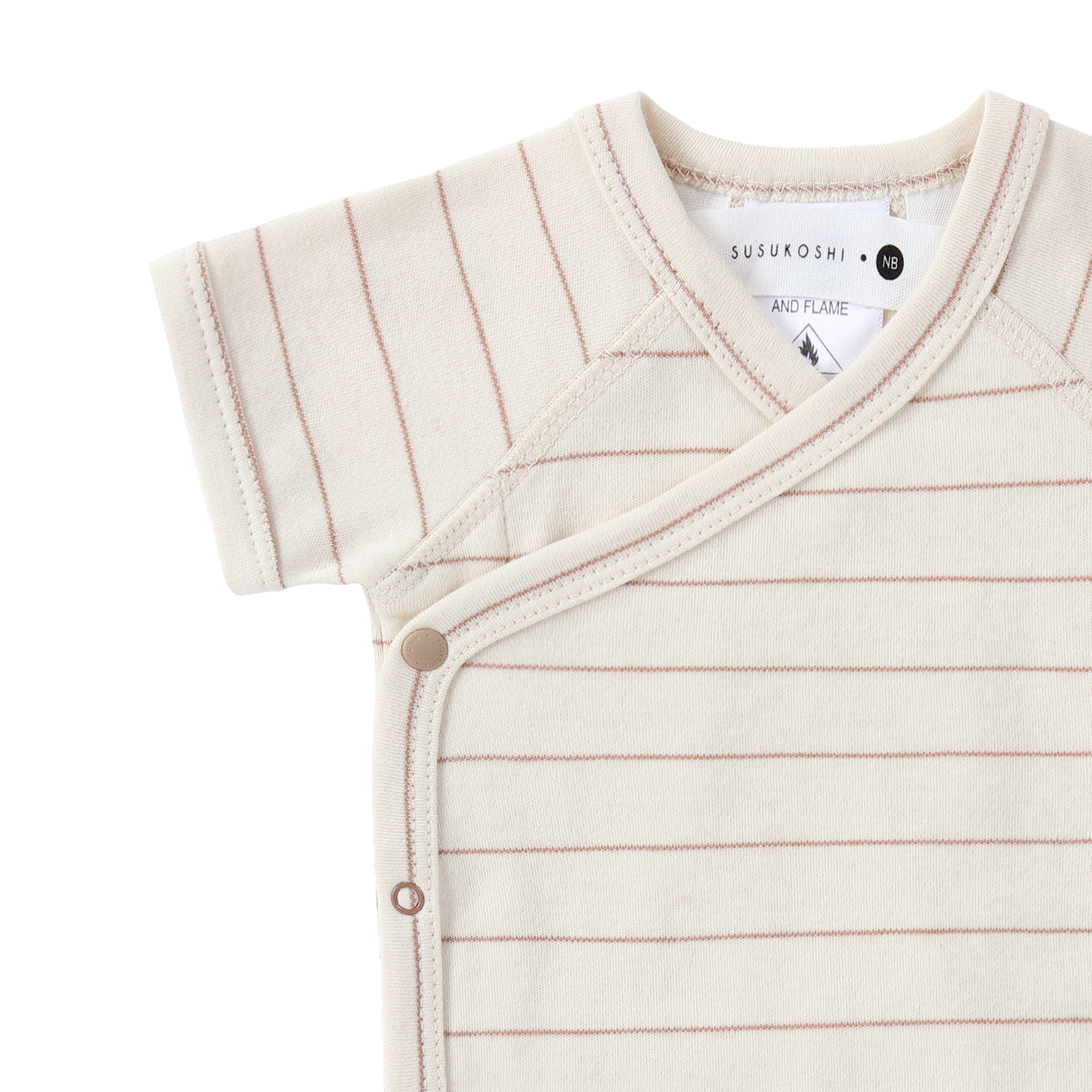 Susukoshi Organic Kimono Bodysuit S/S