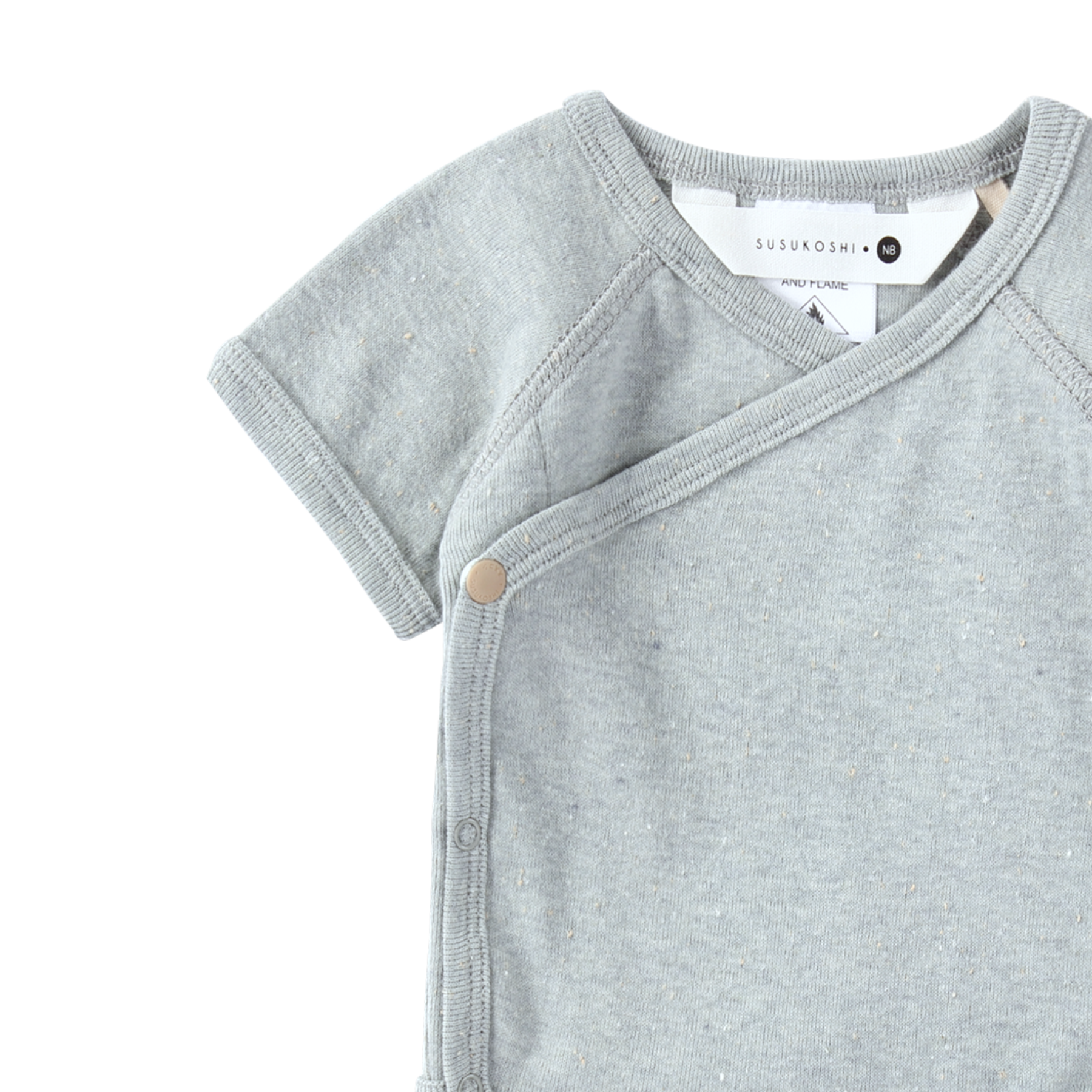 Susukoshi Organic Kimono Bodysuit S/S