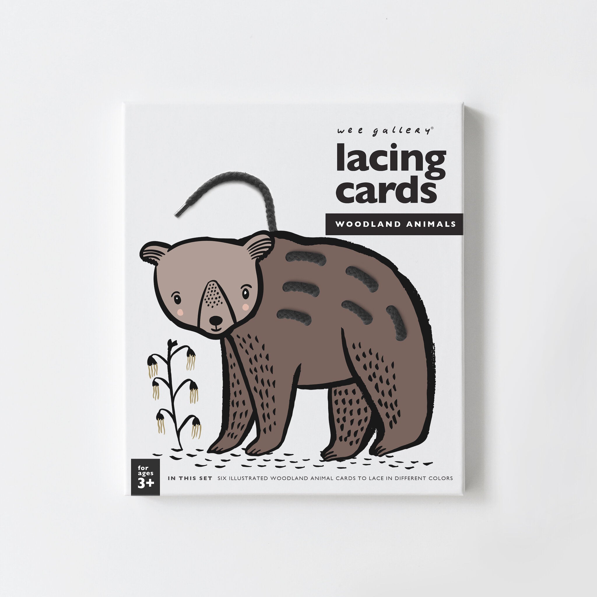 Wee Gallery Lacing Cards (Woodland Animals)
