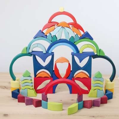 Grimm's Building Set Arcs in Squares *LAST PIECE*